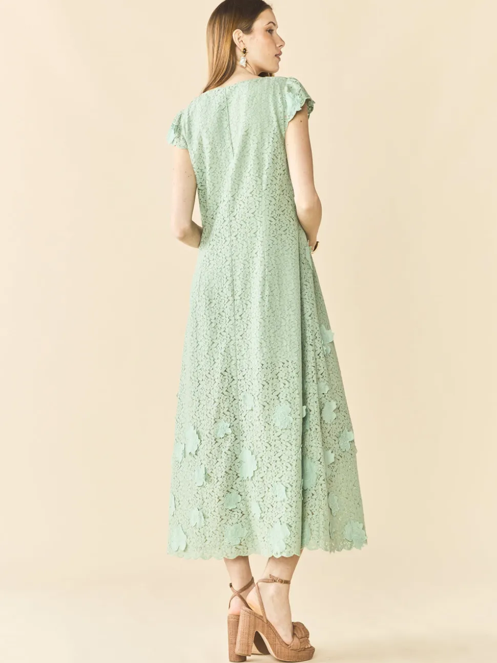 Lindsay Dress in Minty Green