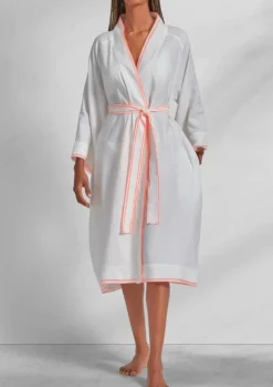 Linen Bamboo with Neon Stitch Bathrobe