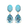Linette Earrings in Turquoise