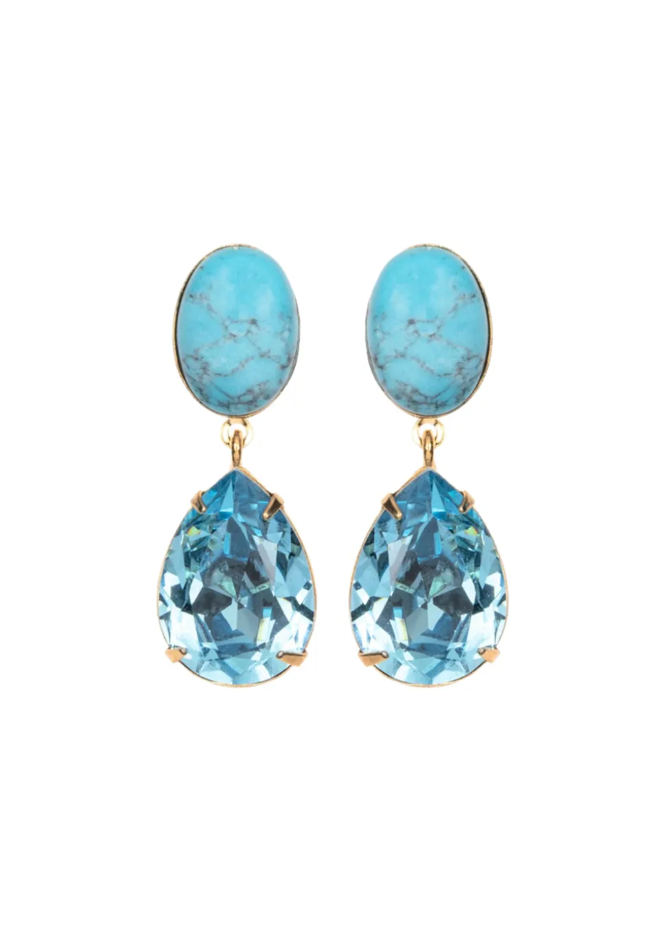 Linette Earrings in Turquoise