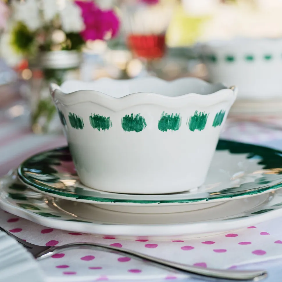 Lisbon Green Stitch Cereal Bowl