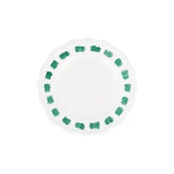 Lisbon Green Stitch Cocktail Plate