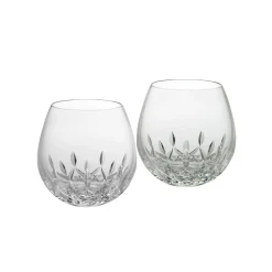Lismore Essence Stemless Wine Light Red 14 oz, Set of 2