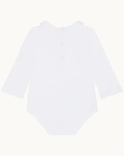 Little Bear Embroidered Collar Onesie