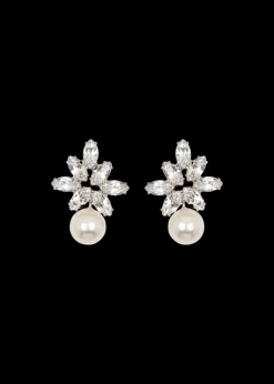 Liza Earrings in Crystal