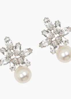 Liza Earrings in Crystal