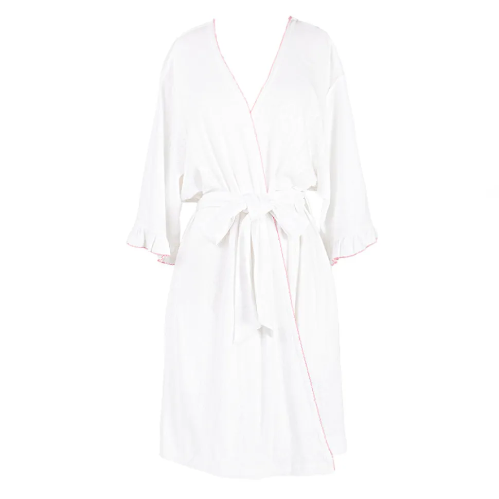 Liza Pointelle Cotton Robe