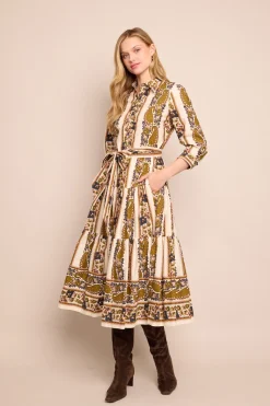 Lolita Dress in Paisley Trail Ivory