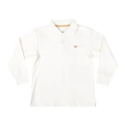 Long Sleeve Carter Polo in 8th Street Ivory
