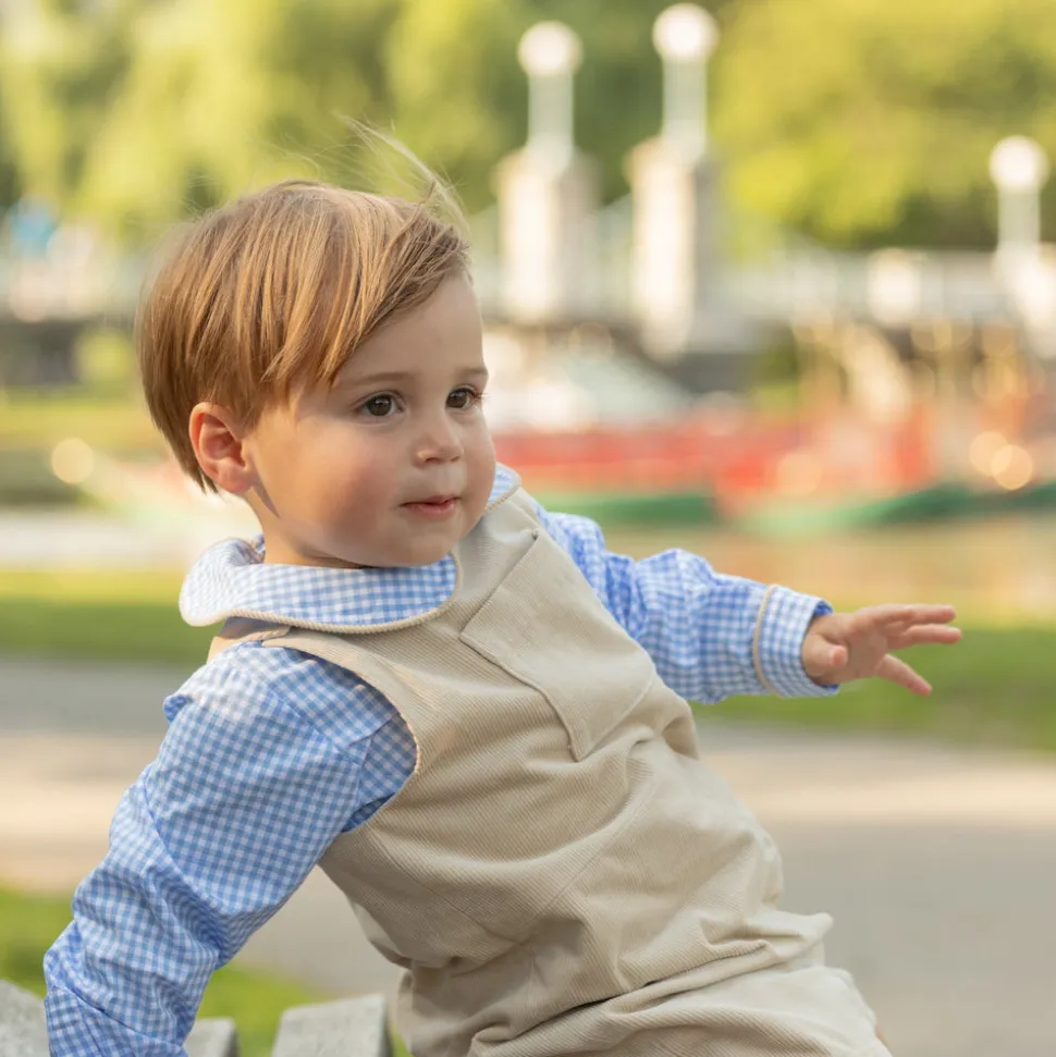 Long Sleeve Henry Peter Pan in Charles Street Check