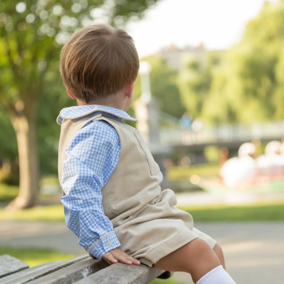 Long Sleeve Henry Peter Pan in Charles Street Check