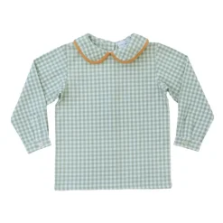 Long Sleeve Henry Peter Pan in Charleston Check