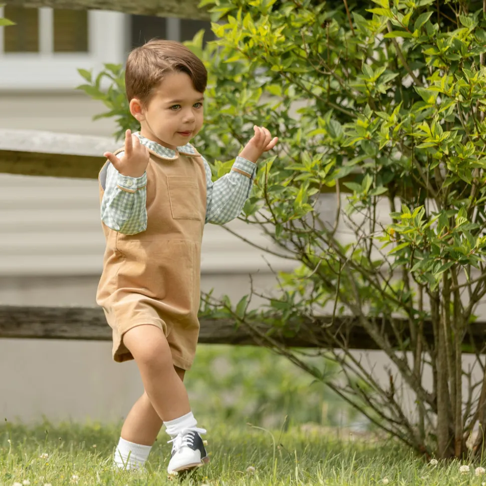 Long Sleeve Henry Peter Pan in Charleston Check
