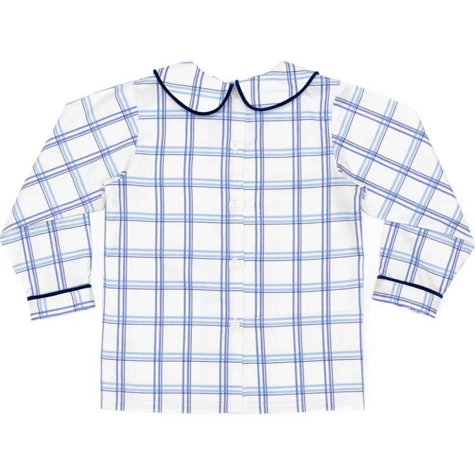 Long Sleeve Henry Peter Pan in Prescott Plaid
