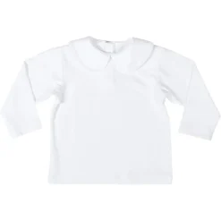 Long Sleeve Teddy Peter Pan in Classic White