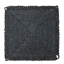 Loopy Square Placemat in Navy, Set of 4