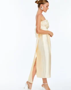 Lorena Convertible Bow Dress in Ivory