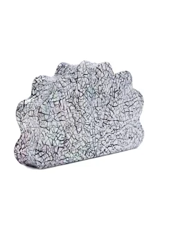 Lou Lou Clutch in Crackle