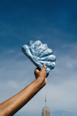 Lou Lou Clutch in Seafoam & Ocean