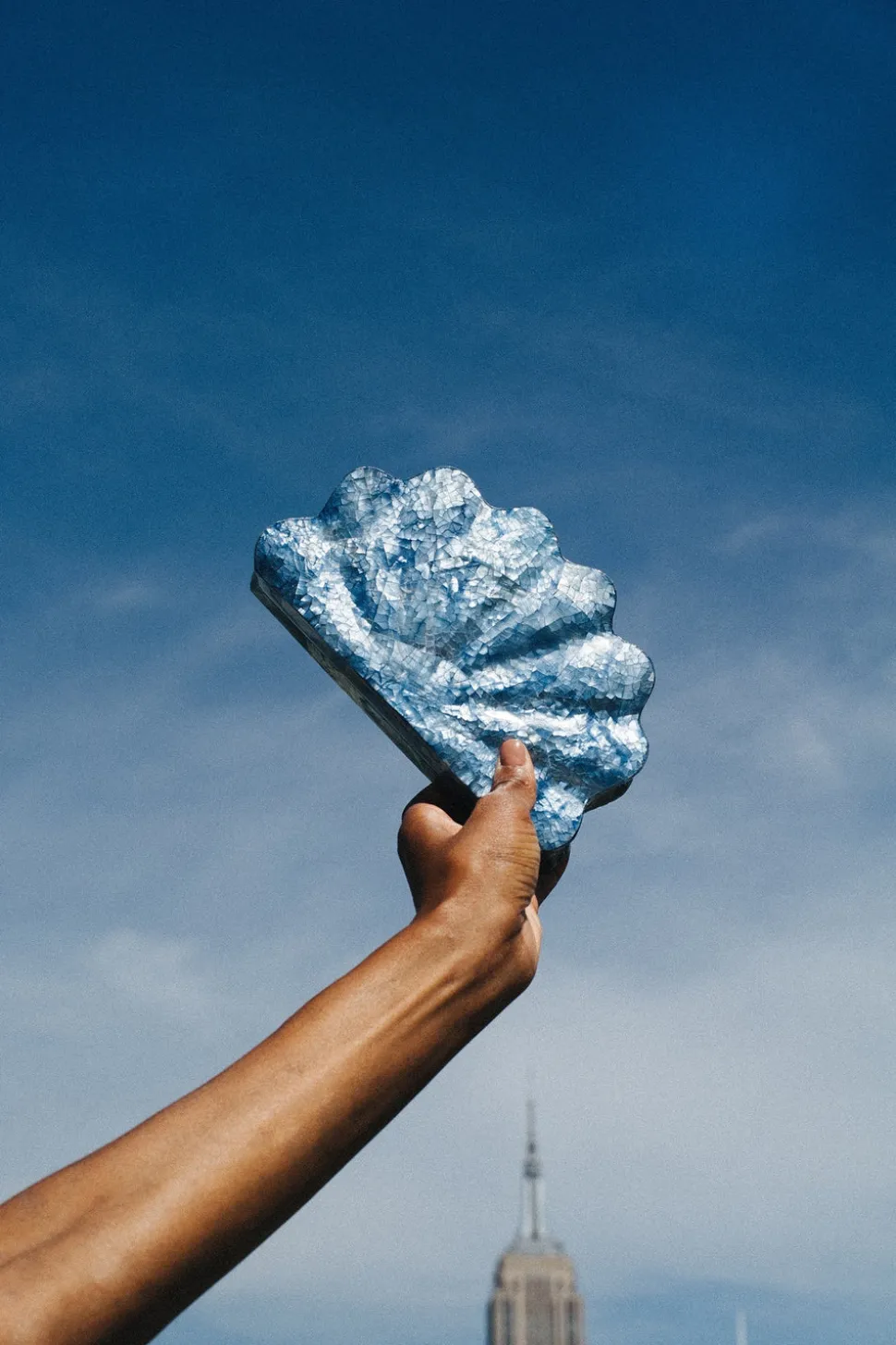 Lou Lou Clutch in Seafoam & Ocean