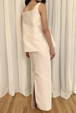 Louisa Skirt in Silk Mikado Shantung