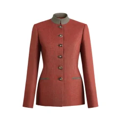 Louise Jacket in Terracotta Linen