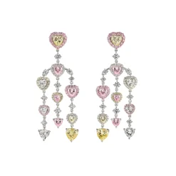 Love Heart Chandelier Earrings