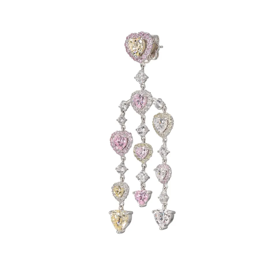 Love Heart Chandelier Earrings