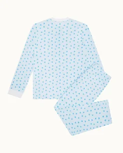 Love Heart Pajama in Adult Blue