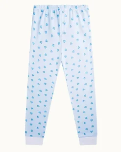 Love Heart Pajama in Child Blue