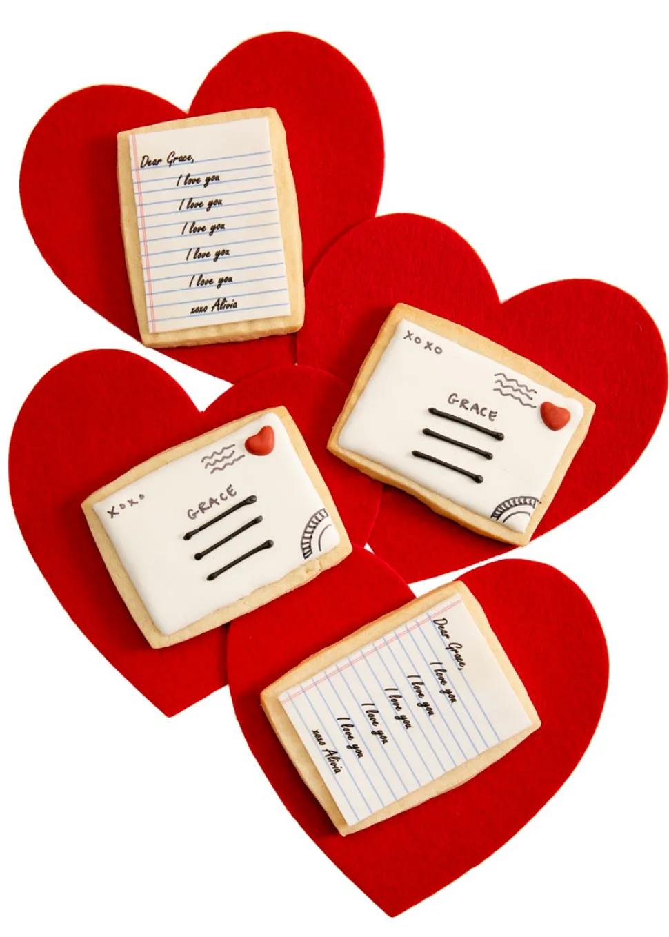 Love Letter Sugar Cookies, Set of 12