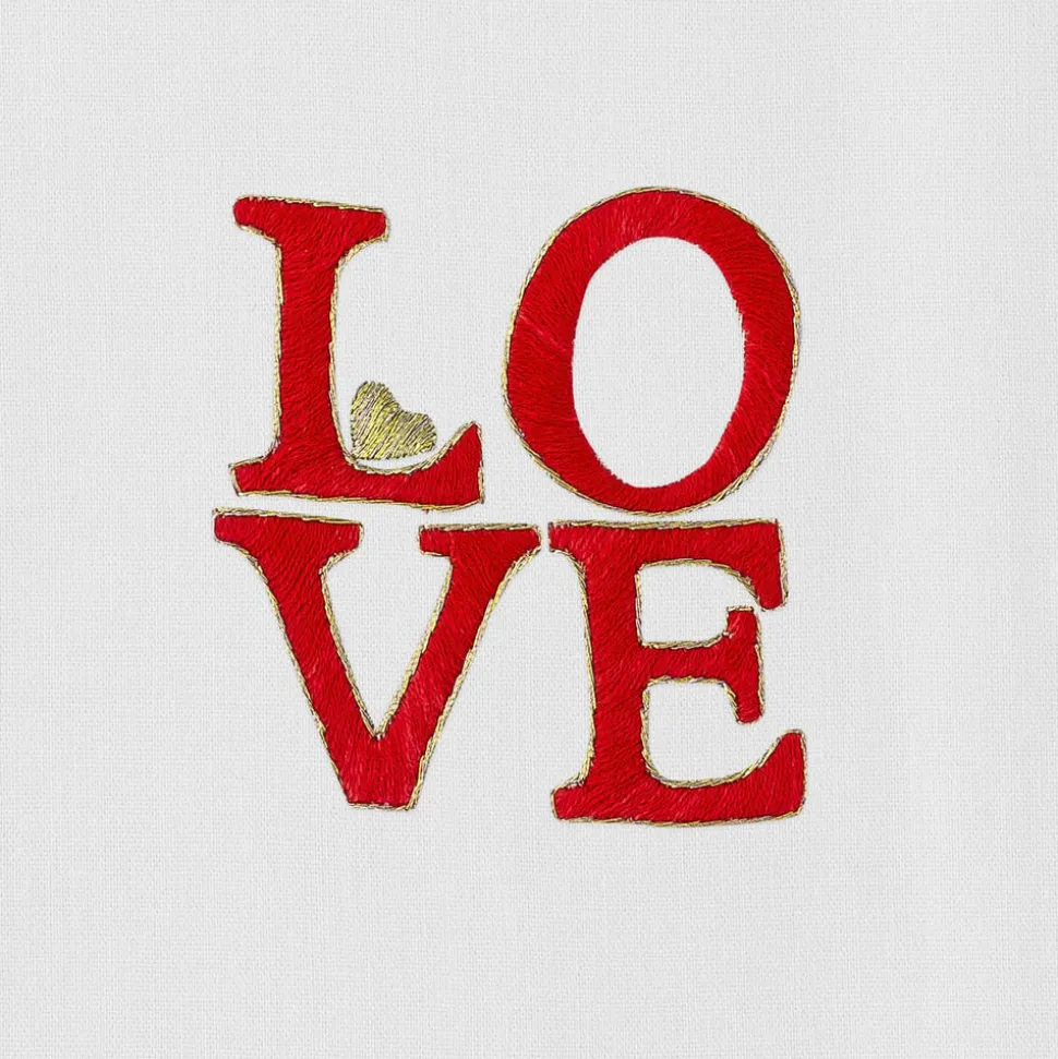 LOVE Square Hand Towel