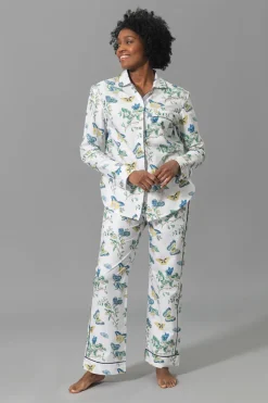 Luca Pajama Set in Baudin Butterfly Blue