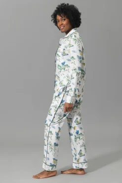 Luca Pajama Set in Baudin Butterfly Blue