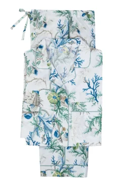 Luca Pajama Set in Del Tesoro Sea