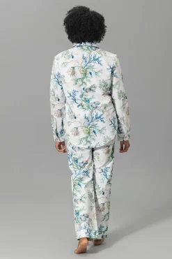 Luca Pajama Set in Del Tesoro Sea