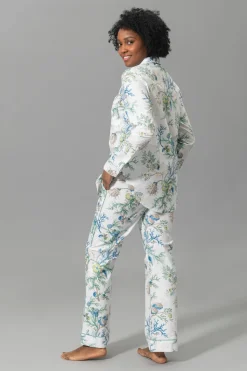 Luca Pajama Set in Del Tesoro Sea