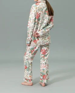 Luca Pajama Set in Pomegranate