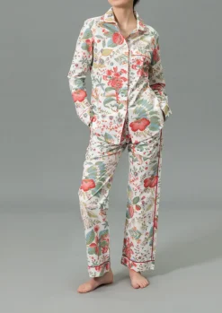 Luca Pajama Set in Pomegranate