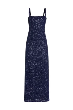 Luciernaga Dress in Navy