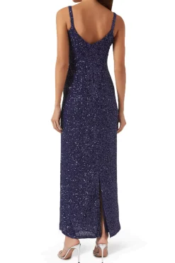 Luciernaga Dress in Navy