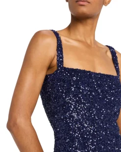 Luciernaga Dress in Navy