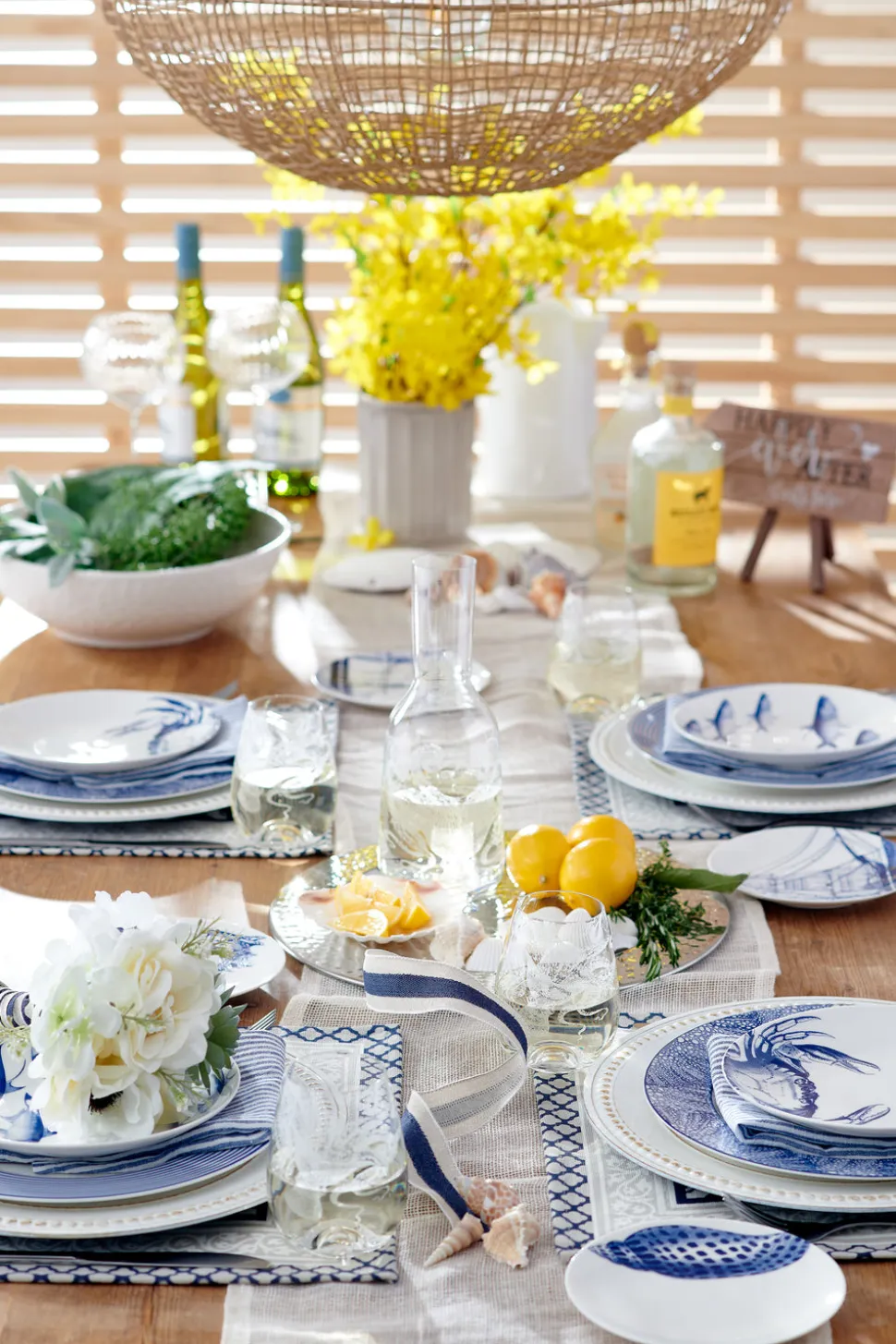 Lucy Blue Coupe Dinner Plate