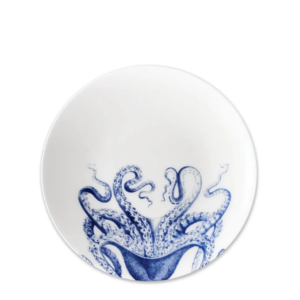 Lucy Coupe Salad Plate in Blue