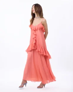 Lucy Dress in Guava