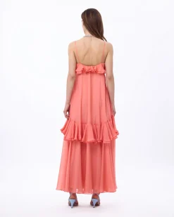 Lucy Dress in Guava