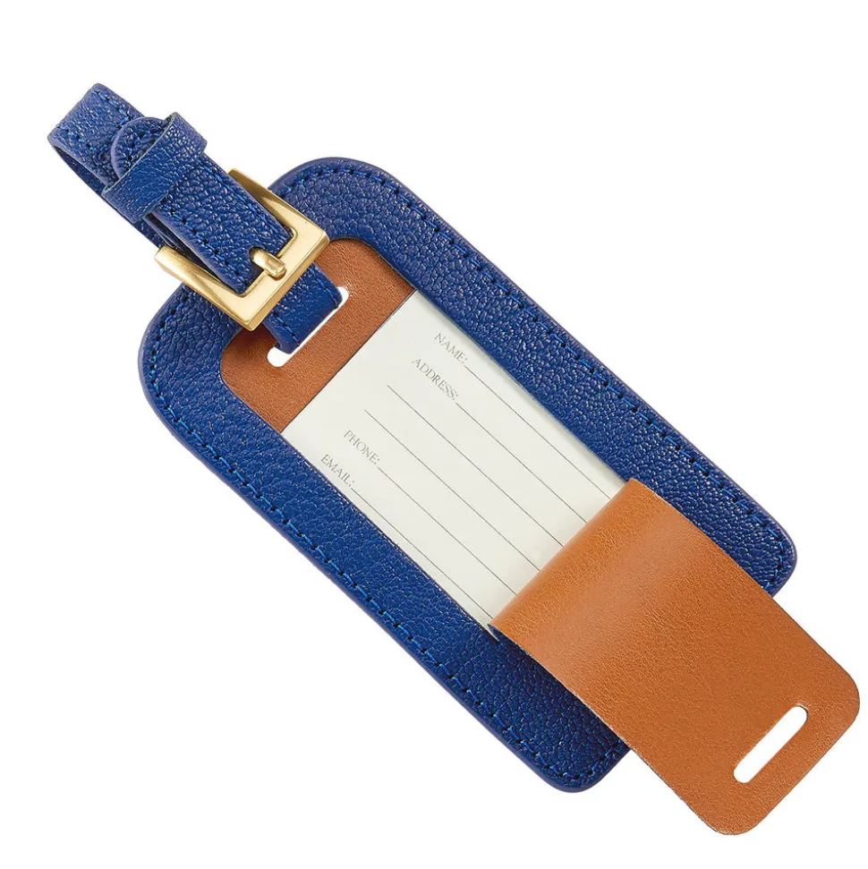 Luggage Tag in Goatskin Leather