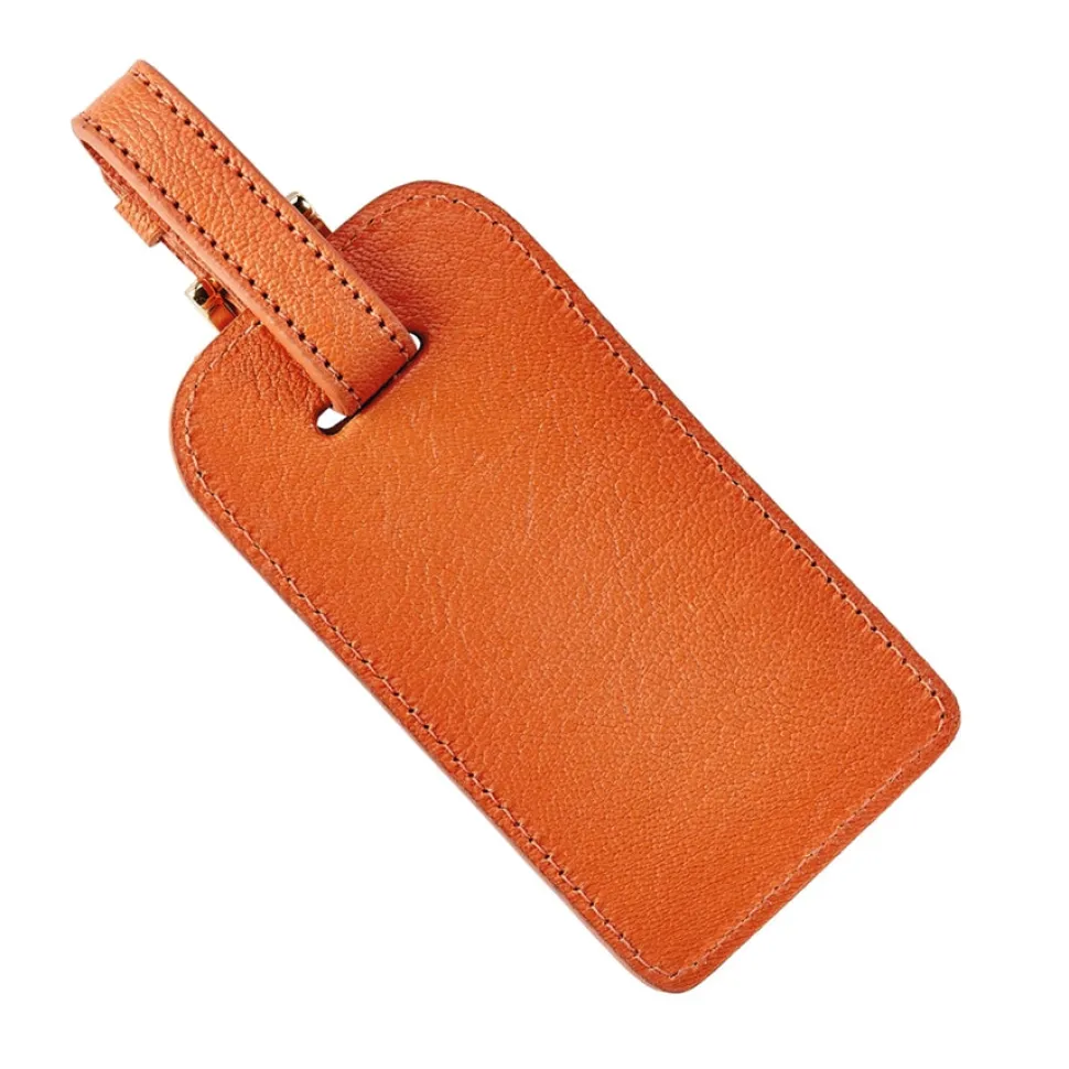 Luggage Tag in Goatskin Leather