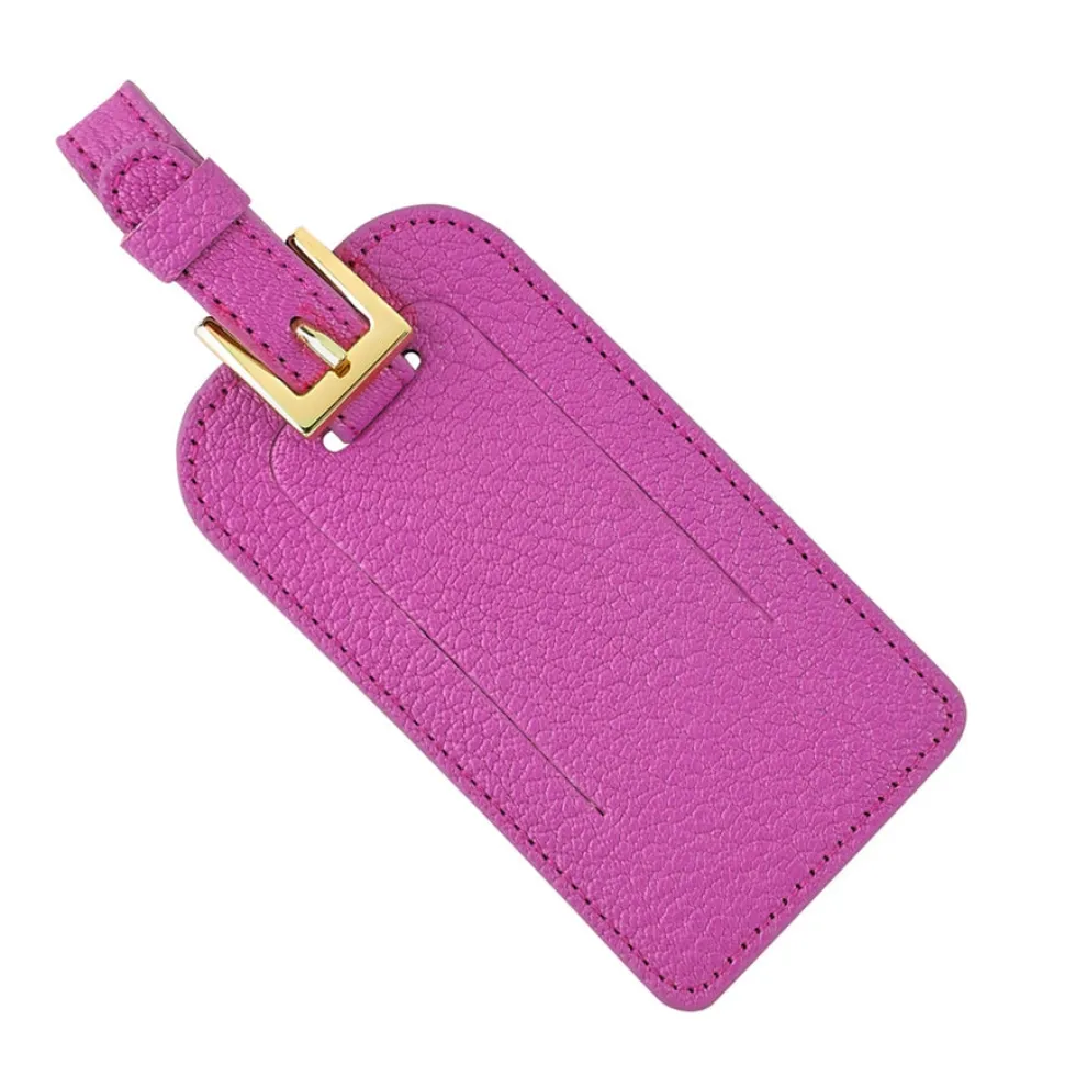 Luggage Tag in Goatskin Leather