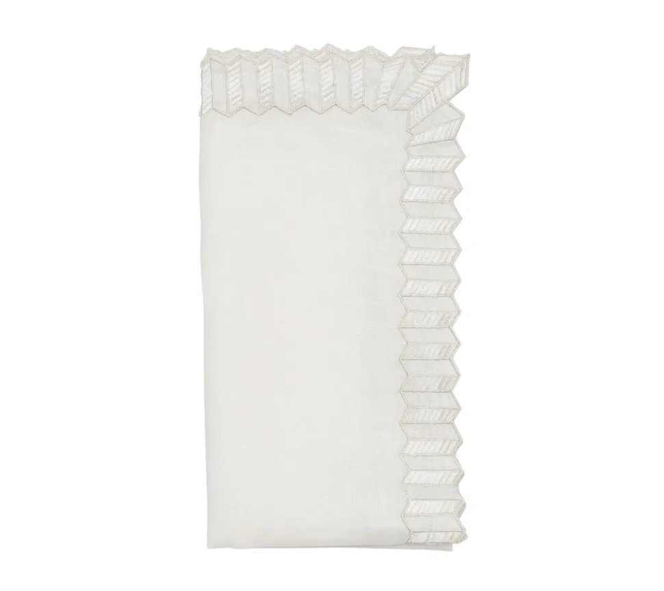 Lumina Napkin in White, Set of 4